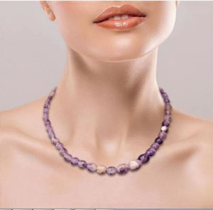 Amethyst Tumble Stone Necklace