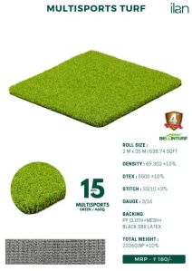 15 mm multisport green grass