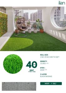 40 mm mint artificial grass