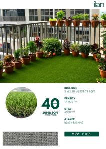 40 mm super soft artificial grass