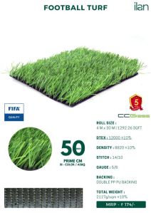 50 mm prime cm football turf