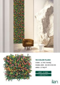 color flush artificial green walls