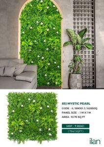 Mystic Pearl Artificial Green Walls