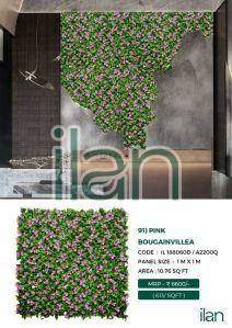 pink bougainvillea artificial green wall