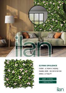 pink opulence artificial green walls