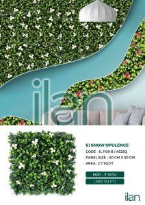 snow opulence artificial green walls