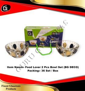 FOOD LOVER 2 PCS BOWL SET (BG DECO)