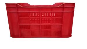 Rectangular HDPE Plastic Vegetable Crates, For Fruits, Milk, Style : Mesh