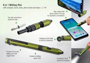 6 in 1 Military Pen Set