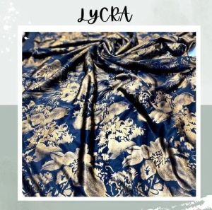 Printed Lycra Silk Fabric