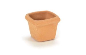 Square Clay Flower Pot