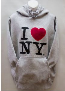 I Love NY Embroidery Hoodie