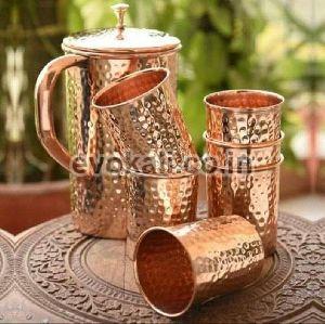 copper jug set
