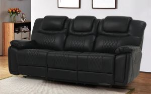 3 Seater Leatherette Recliner Sofa