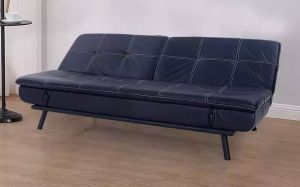 Leatherette Sofa Cum Bed