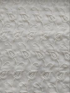 Cotton Chikan Kurta Fabric