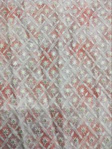 Linen Digital Printed Chikan Kurta Fabric