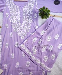 lucknowi chikan dresses