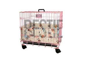 Creamy Bumper 24 Inch Dog Cage