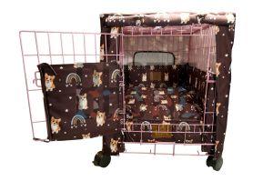 24 Inch PET Combo Brown Dog Cage