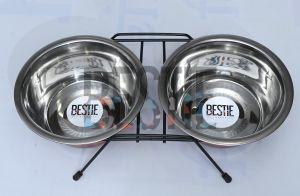 Stainless Steel Double Diner Pet Bowl