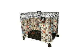 Yellow Bumper 36 Inch Dog Cage
