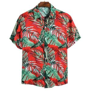 mens women hawaiian beach shirt