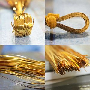 Golden Mukaish Metal Strips Wire