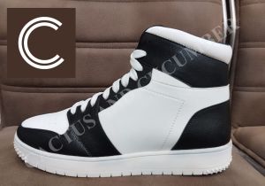 Mens High Ankle Synthetic Leather Sneaker