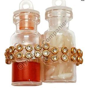 Roli Chawal Glass Bottle