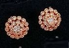 Rose Gold Butti American Diamond Earrings