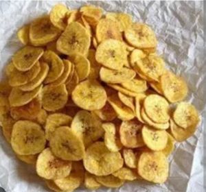 Rounding banana chips