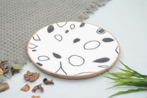 Monochrome Wooden Plates