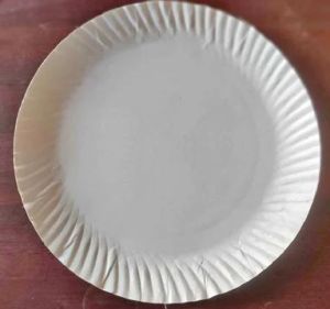 12 Inch Duplex White Wrinkle Paper Plate