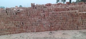 red clay bricks
