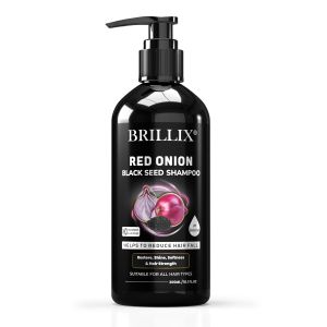 BRILLIX RED ONION BLACK SEED SHAMPOO - for Hair Fall Control