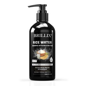 BRILLIX RICE WATER SHAMPOO WITH MILK PROTEIN - To Help Reduc