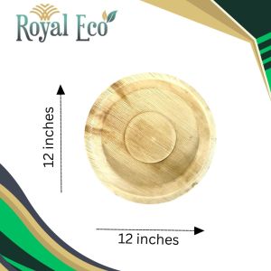 Biodegradable areca plate 12 inch round