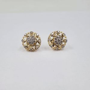 JCT7 Ladies Diamond Gold Earrings