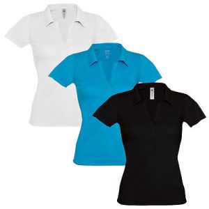 Ladies Polyester Polo T-Shirts