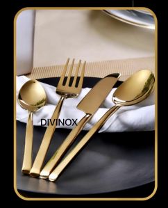 gold plated cutlery