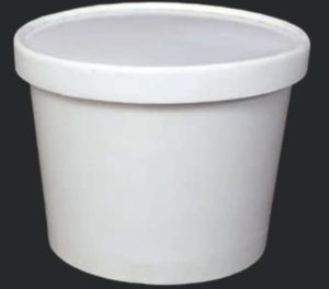 500 ml Disposable White Paper Food Containers