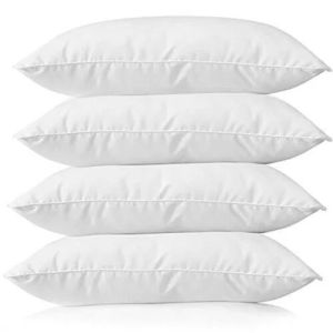 Plain White Fiber Pillow