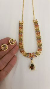 Multicolour Traditional Necklace Set