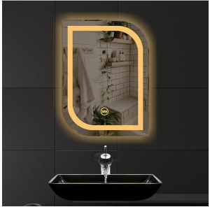 Spark Global Glass LED Sensor Mirror SG-038 - White, Warm White, Mix Light - Ideal for Bathroom, Bedroom)