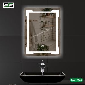 Spark Global Glass LED Sensor Mirror - White, Warm White, Mix Light - Ideal for Bathroom, Bedroom)