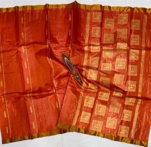 Desi Tussar Silk Sarees With Tribal Motifs and Pallu