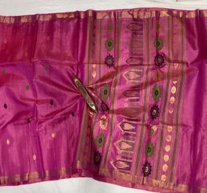 Pure Tussar Silk Zari Color Dola Bedi Saree