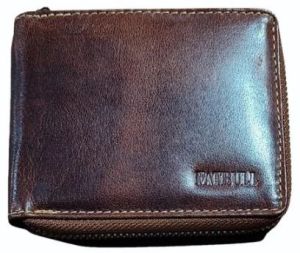 Zipper Men Leather Wallet