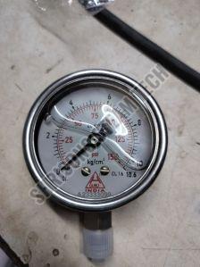 Manual Analog Pressure Gauge, Shape : Round